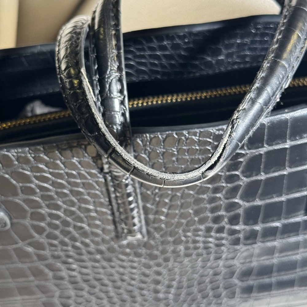 MANGO Black Crocodile-Embossed - Picture 4 of 7